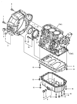 FLYWHEEL HOUSING & OIL SUMP (3TNV88F-EPMT) FLYWHEEL HOUSING & OIL SUMP (3TNV88F-EPMT)