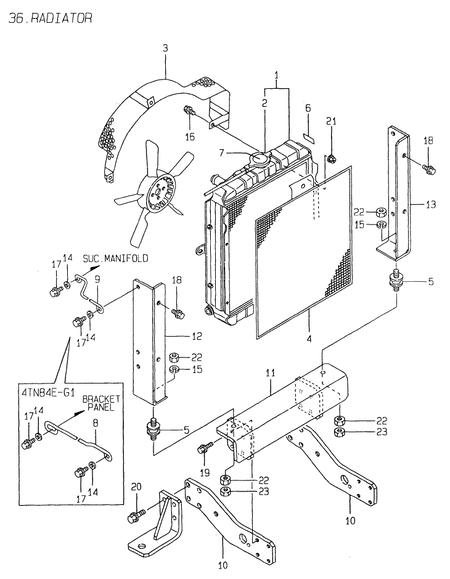 RADIATOR (4TN84E-G2) RADIATOR (4TN84E-G2)