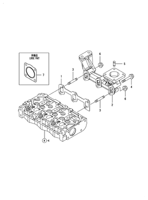 EXHAUST MANIFOLD (3TNM68-ASA) EXHAUST MANIFOLD (3TNM68-ASA)