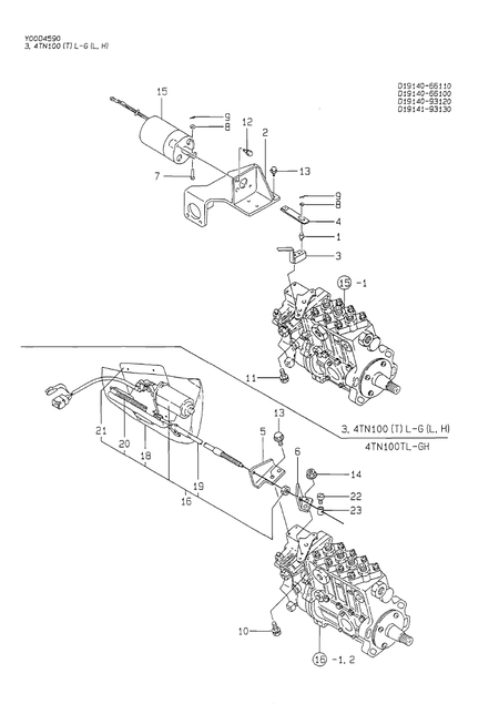 ENGINE STOPPING DEVICE (4TN100L-GL) ENGINE STOPPING DEVICE (4TN100L-GL)