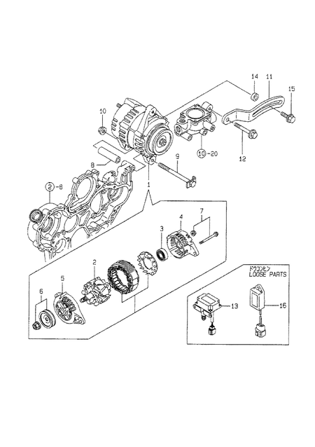 GENERATOR (4TNE98-TBL) GENERATOR (4TNE98-TBL)