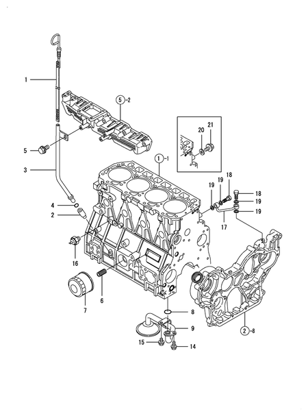 LUB.OIL SYSTEM (4TNE98-BQLS)