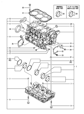 CYLINDER BLOCK (3TNM74F-SAAY) CYLINDER BLOCK (3TNM74F-SAAY)