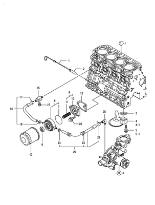 LUB.OIL SYSTEM (4TNV84T-BGGE) LUB.OIL SYSTEM (4TNV84T-BGGE)