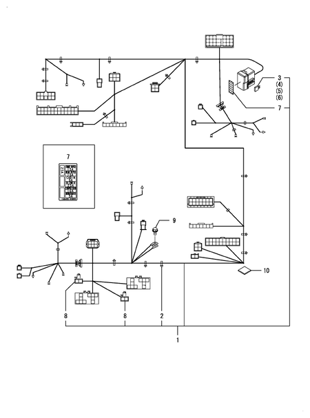 WIRE HARNESS(CABIN) (YT235Y)