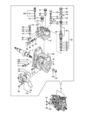 FUEL INJECTION PUMP (3TNV88-BMRGH)