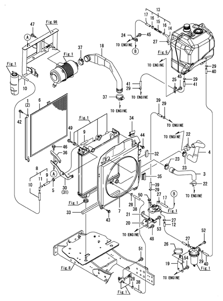 ENGINE ACCESSORIES MOUNTING (EX3200(YANMAR))