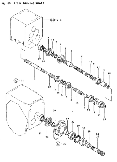 P.T.O. DRIVING SHAFT (YM169)