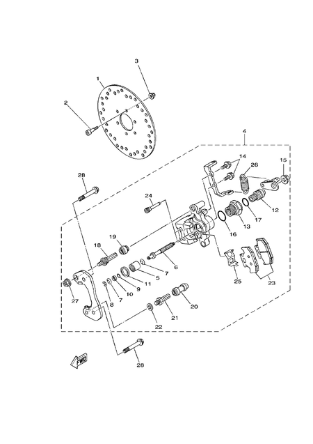 REAR BRAKE CALIPER 2 (YU700G(2019US))