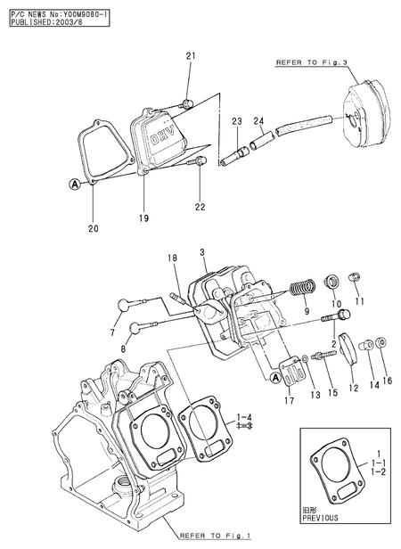 CYLINDER HEAD & BONNET (YEU2400)