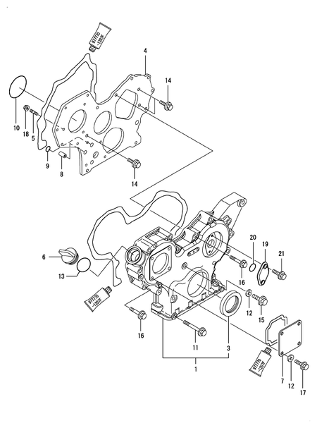 GEAR HOUSING (4TNV88-BPTB1T)