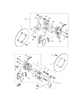 REAR BRAKE CALIPER (YU700G(2018US)) REAR BRAKE CALIPER (YU700G(2018US))