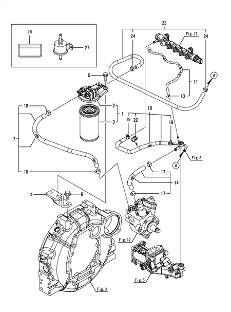 FUEL PIPE (3TNV88C-DTR3)
