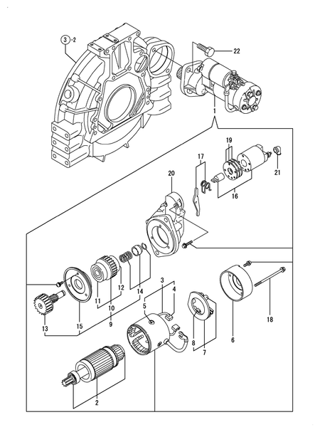 STARTING MOTOR (4TNE94-EIK)