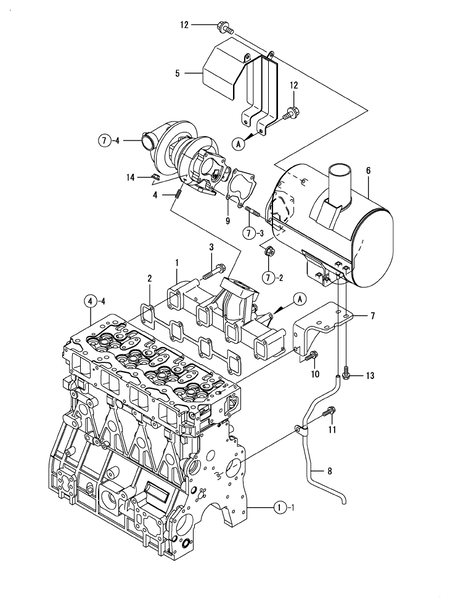 EXHAUST MANIFOLD & SILENCER (4TNV98T-MRF)