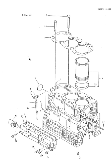 CYLINDER BLOCK (4T95LT-NC)