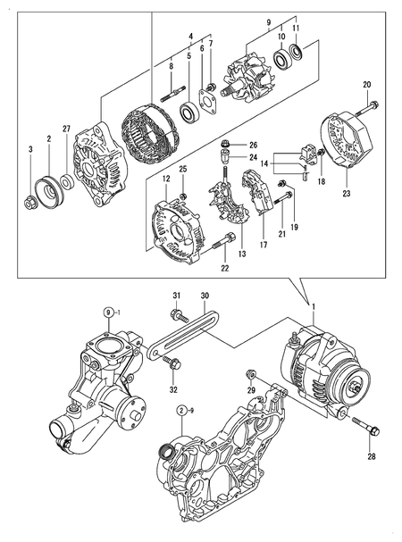 (14A)GENERATOR (4TNE92-HRJ)