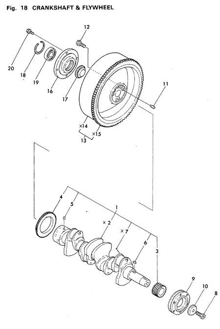 CRANKSHAFT & FLYWHEEL (4T112TLE-PP)