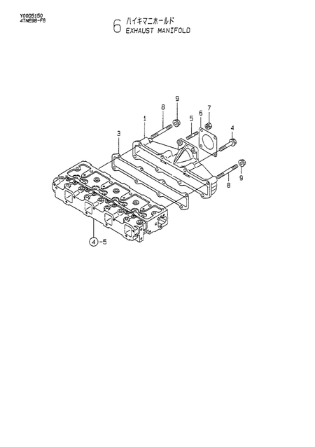 EXHAUST MANIFOLD (4TNE98-FB)