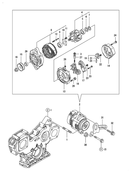 GENERATOR (3TNV88-XRE2) GENERATOR (3TNV88-XRE2)
