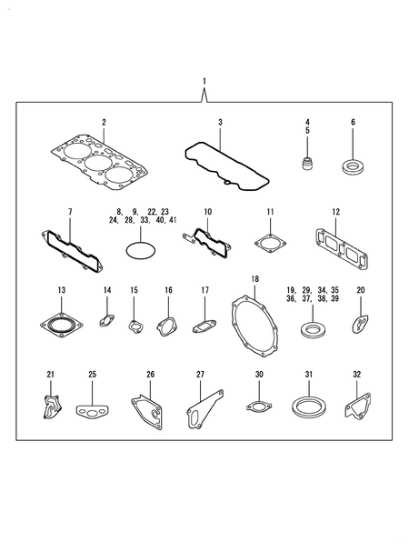 GASKET SET (3TNV88C-D7Y)