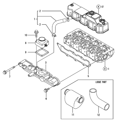 SUCTION MANIFOLD (4TNV88-PNS)
