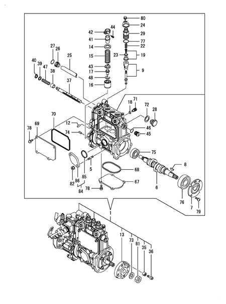 FUEL INJECTION PUMP (3TNM72-CUKS)