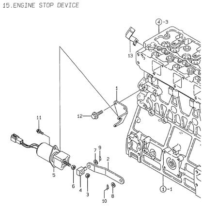 ENGINE STOP DEVICE (4TNE106-GE)