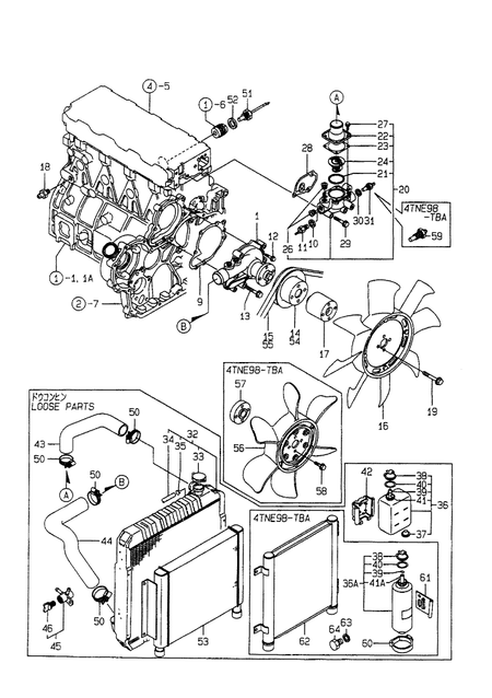 COOLING WATER SYSTEM (4TNE98-TBZ) COOLING WATER SYSTEM (4TNE98-TBZ)