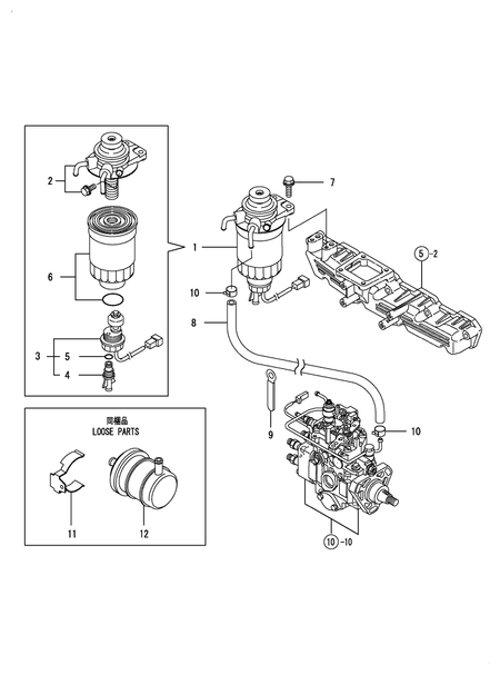 FUEL FILTER (4TNE98-BQLS) FUEL FILTER (4TNE98-BQLS)