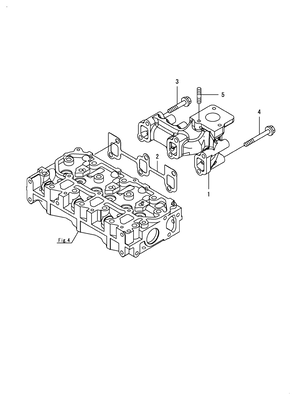 EXHAUST MANIFOLD (3TNV80FT-ZMYA) EXHAUST MANIFOLD (3TNV80FT-ZMYA)