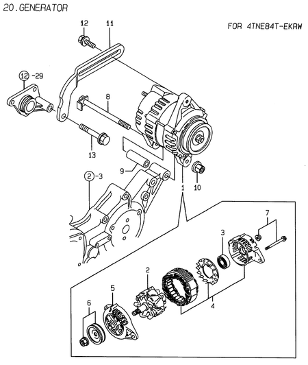 GENERATOR (4TNE84T-EKRV) GENERATOR (4TNE84T-EKRV)