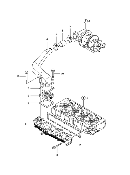 SUCTION MANIFOLD (4TNV106TXTBL)
