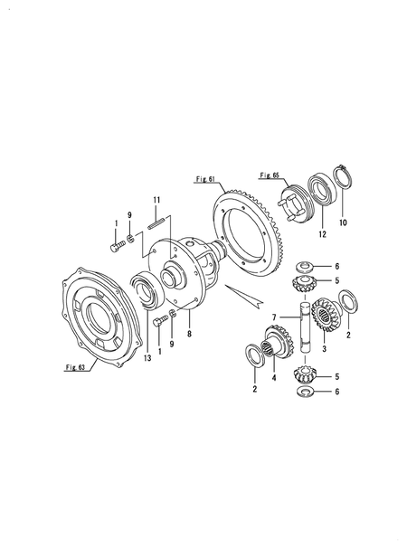 DIFFERENTIAL GEAR (EX450(YANMAR))