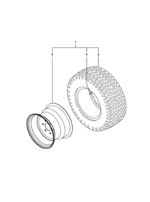 FRONT WHEEL TIRE R3G (LX4100(YANMAR)) FRONT WHEEL TIRE R3G (LX4100(YANMAR))