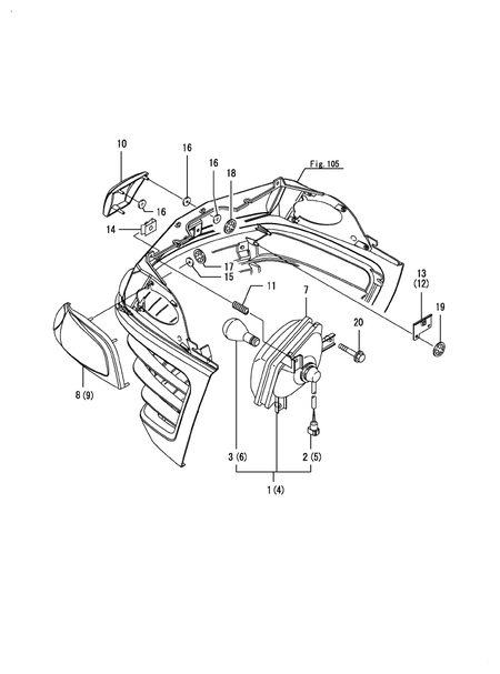 FRONT LAMP (EX450(YANMAR))