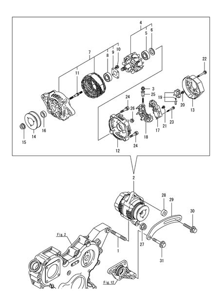 GENERATOR (4TNV84T-BMDP) GENERATOR (4TNV84T-BMDP)