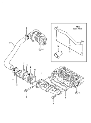 SUCTION MANIFOLD (3TNV84T-BGGE)