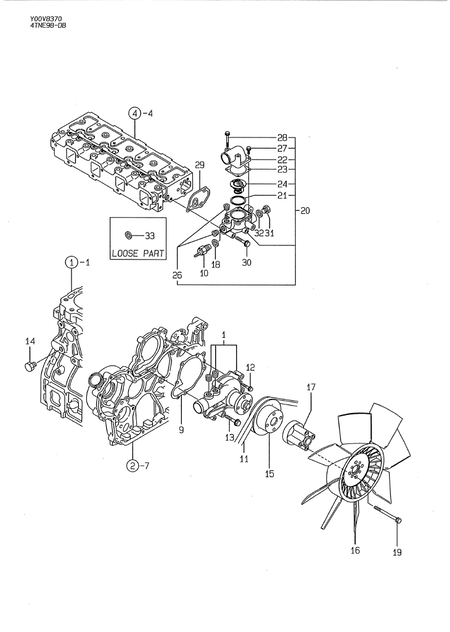 COOLING WATER SYSTEM (4TNE98-DB)