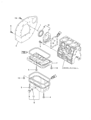 FLYWHEEL HOUSING & OIL SUMP (3TNV76-CSA3) FLYWHEEL HOUSING & OIL SUMP (3TNV76-CSA3)