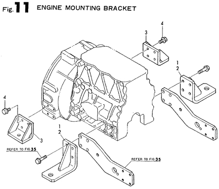 ENGINE MOUNTING BRACKET (4TN82E-S) ENGINE MOUNTING BRACKET (4TN82E-S)