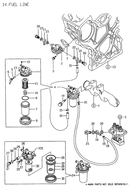 FUEL LINE (3TNE74-ENSR3)