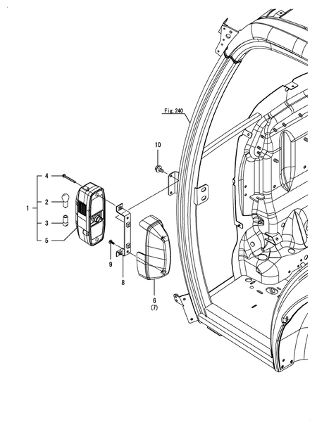LAMP(FLOOR)(FRONT)(CABIN) (YT359Y)