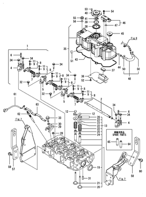 CYLINDER HEAD & BONNET (3TNV88C-KRNSQ)