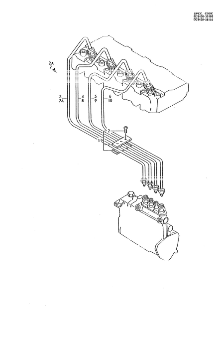 FUEL INJECTION PIPES (4TN82TL-RGB)