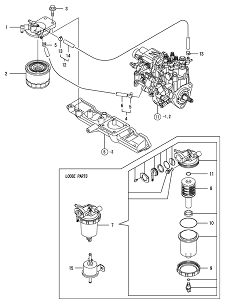 FUEL LINE (4TNV88-PNS)
