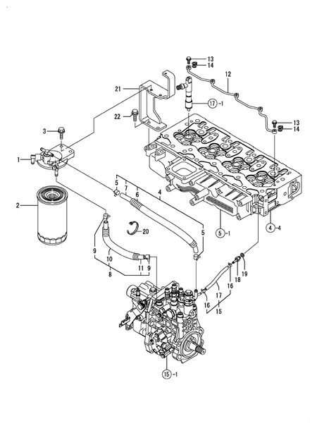 FUEL LINE (4TNV98T-MRF)