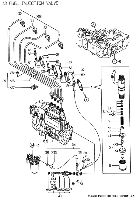 FUEL INJECTION VALVE (4TNE88-ESF)