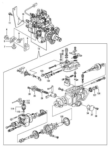 FUEL INJECTION PUMP (4TNE92-HHYF)