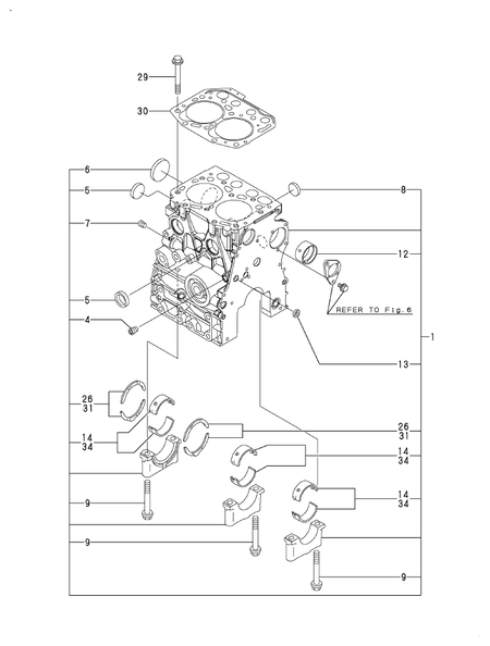 CYLINDER BLOCK (2TNV70-ASA)